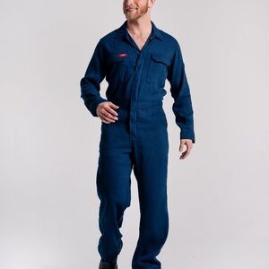 NEW Bulwark FR Navy Blue Utility Coveralls - Men’s 44 Regular ⚓️